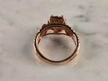 Load image into Gallery viewer, Exquisite Womens Vintage Estate 14K Rose Gold Diamond Ring 4.1g E1711