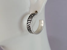 Load image into Gallery viewer, Pr Womens Vintage Estate Sterling Silver Fashion Hoop Stick Earrings 6.6g E2120