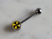 Load image into Gallery viewer, New Surgical Steel Iron Cross Flames Nipple Ear Tongue Piercing Barbell  E2724