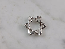 Load image into Gallery viewer, Sterling Silver Star of David Jewish Judaica Pendant Necklace 3.7g E3499
