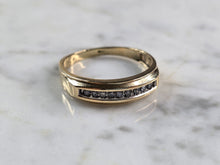 Load image into Gallery viewer, Mens Vintage Estate 10k Yellow Gold Diamond Ring 3.2g #E3607