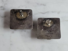 Load image into Gallery viewer, Pr Womens Vintage Estate Sterling Silver w/ Gold Tone Earrings 18.8g E3656