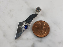 Load image into Gallery viewer, Sterling Silver Jewish Judaica Star of David Israel Pendant Necklace 3.4g E3996