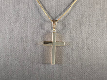 Load image into Gallery viewer, Vintage Estate 14k Gold Necklace w/ Religious Crucifix Cross Pendant 3.5g E4389