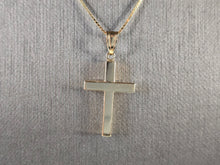 Load image into Gallery viewer, Vintage Estate 14k Gold Necklace w/ Religious Crucifix Cross Pendant 3.5g E4389
