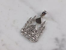 Load image into Gallery viewer, Sterling Silver Religious Muslim Islam Mosque Pendant Necklace 3.3g E4690