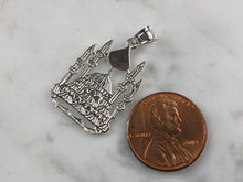 Load image into Gallery viewer, Sterling Silver Religious Muslim Islam Mosque Pendant Necklace 3.3g E4690