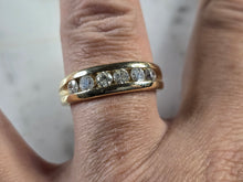 Load image into Gallery viewer, Mens Vintage Estate 10k Yellow Gold Diamond Ring 6.2g E4773