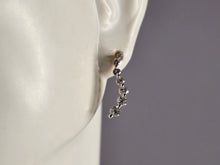 Load image into Gallery viewer, Pr of Womens 14K Yellow Gold Diamond Modernist Earrings 1.5g E4852