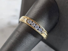 Load image into Gallery viewer, Mens Vintage Estate 14k Yellow Gold Diamond Ring 3.4g  #E5375
