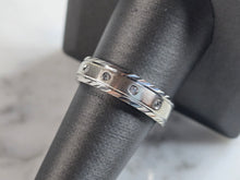 Load image into Gallery viewer, Mens Vintage Estate 10k White Gold Diamond Ring 4.8g #E5692