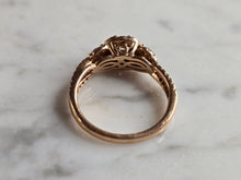 Load image into Gallery viewer, Exquisite Womens Vintage Estate 14K Rose Gold Diamond Ring 3.8g E6167