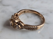 Load image into Gallery viewer, Exquisite Womens Vintage Estate 14K Rose Gold Diamond Ring 3.8g E6167