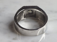 Load image into Gallery viewer, Mens Estate Sterling Silver Modernist Citrine Ring 10.0g E6229