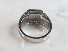 Load image into Gallery viewer, Mens Estate Sterling Silver Turquoise Ring 10.0g E6429