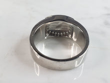 Load image into Gallery viewer, Mens Estate Sterling Silver Turquoise Ring 12.0g E6430