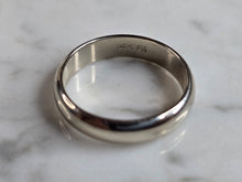 Load image into Gallery viewer, Mens Vintage Estate 14K White Gold Goldman Band Wedding Ring 5.4g E6492