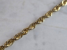 Load image into Gallery viewer, Mens Vintage Estate 14K Yellow Gold Rope Bracelet, 10.3g E6501