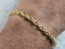 Load image into Gallery viewer, Mens Vintage Estate 14K Yellow Gold Rope Bracelet, 10.3g E6501