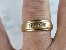 Load image into Gallery viewer, Mens Vintage Estate 14k Yellow Gold Diamond Ring 6.8g  #E6517