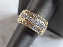 Load image into Gallery viewer, Mens Vintage Estate 14K Yellow Gold Diamond Ring 8.5g E6524