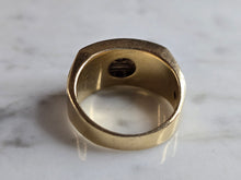 Load image into Gallery viewer, Mens Vintage Estate 14K Yellow Gold Diamond Ring 8.5g E6524