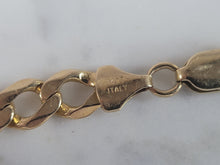 Load image into Gallery viewer, Mens Vintage Estate 14K Yellow Gold Italian Chain Link Bracelet  16.5g E6554