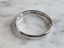 Load image into Gallery viewer, Mens Vintage Estate 14K White Gold Wedding Band Ring, 2.2g E6597