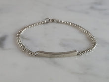 Load image into Gallery viewer, Childs Baby Toddler Vintage Estate Sterling Silver ID DAVID Bracelet 2.1g E6706