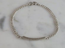 Load image into Gallery viewer, Childs Baby Toddler Vintage Estate Sterling Silver ID DAVID Bracelet 2.1g E6706