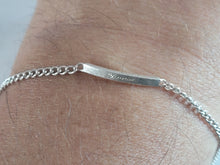 Load image into Gallery viewer, Childs Baby Toddler Vintage Estate Sterling Silver ID DAVID Bracelet 2.1g E6706