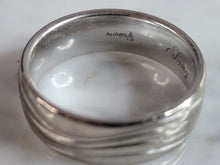 Load image into Gallery viewer, Mens Vintage Estate 14K White Gold Christian Bauer Wedding Band Ring 10.3g E6742