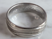Load image into Gallery viewer, Mens Vintage Estate 14K White Gold Christian Bauer Wedding Band Ring 10.3g E6742