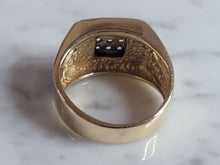 Load image into Gallery viewer, Mens Vintage Estate 14K Yellow Gold Diamond Ring, 8.5g  E6788