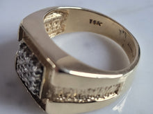Load image into Gallery viewer, Mens Vintage Estate 14K Yellow Gold Diamond Ring, 8.5g  E6788