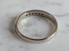 Load image into Gallery viewer, Mens Vintage Estate 10k White Gold Diamond Ring 3.9g #E6797