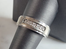 Load image into Gallery viewer, Mens Vintage Estate 10k White Gold Diamond Ring 4.9g #E6940