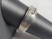 Load image into Gallery viewer, Mens Vintage Estate 10k White Gold Diamond Ring 4.9g #E6940