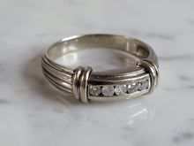 Load image into Gallery viewer, Mens Vintage Estate 14K White Gold Diamond Ring 8.0g E6970