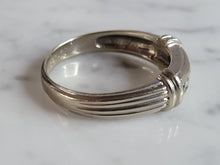 Load image into Gallery viewer, Mens Vintage Estate 14K White Gold Diamond Ring 8.0g E6970