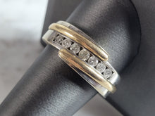 Load image into Gallery viewer, Mens Vintage Estate 14K Mixed Gold Diamond Ring 10.8g E6972