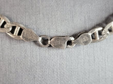 Load image into Gallery viewer, Mens Vintage Estate Sterling Silver Reversible Chain Link Necklace 46.3g E6994