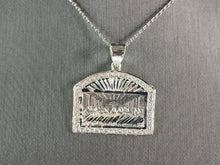 Load image into Gallery viewer, Sterling Silver Religious Last Supper Pendant Necklace 6.4g E7098