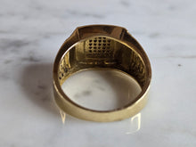 Load image into Gallery viewer, Mens Vintage Estate 10k Yellow Gold Diamond Ring 6.7g #E7206