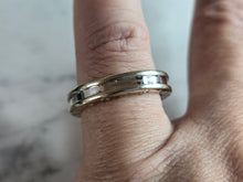 Load image into Gallery viewer, Mens Estate 18K White Gold Designer Bvlgari Wedding Band Ring, 8.0g E7208