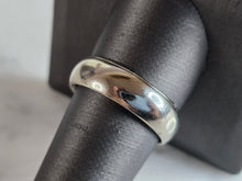Load image into Gallery viewer, Mens Vintage Estate 14K White Gold Wed Lok Wedding Band Ring, 8.4g E7278