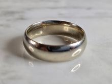 Load image into Gallery viewer, Mens Vintage Estate 14K White Gold Wed Lok Wedding Band Ring, 8.4g E7278