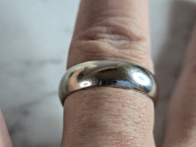 Load image into Gallery viewer, Mens Vintage Estate 14K White Gold Wed Lok Wedding Band Ring, 8.4g E7278