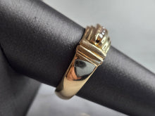 Load image into Gallery viewer, Mens Vintage Estate 14K Yellow Gold Diamond Ring 10.5g E7349