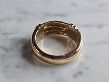 Load image into Gallery viewer, Mens Vintage Estate 14K Yellow Gold Diamond Ring 10.5g E7349